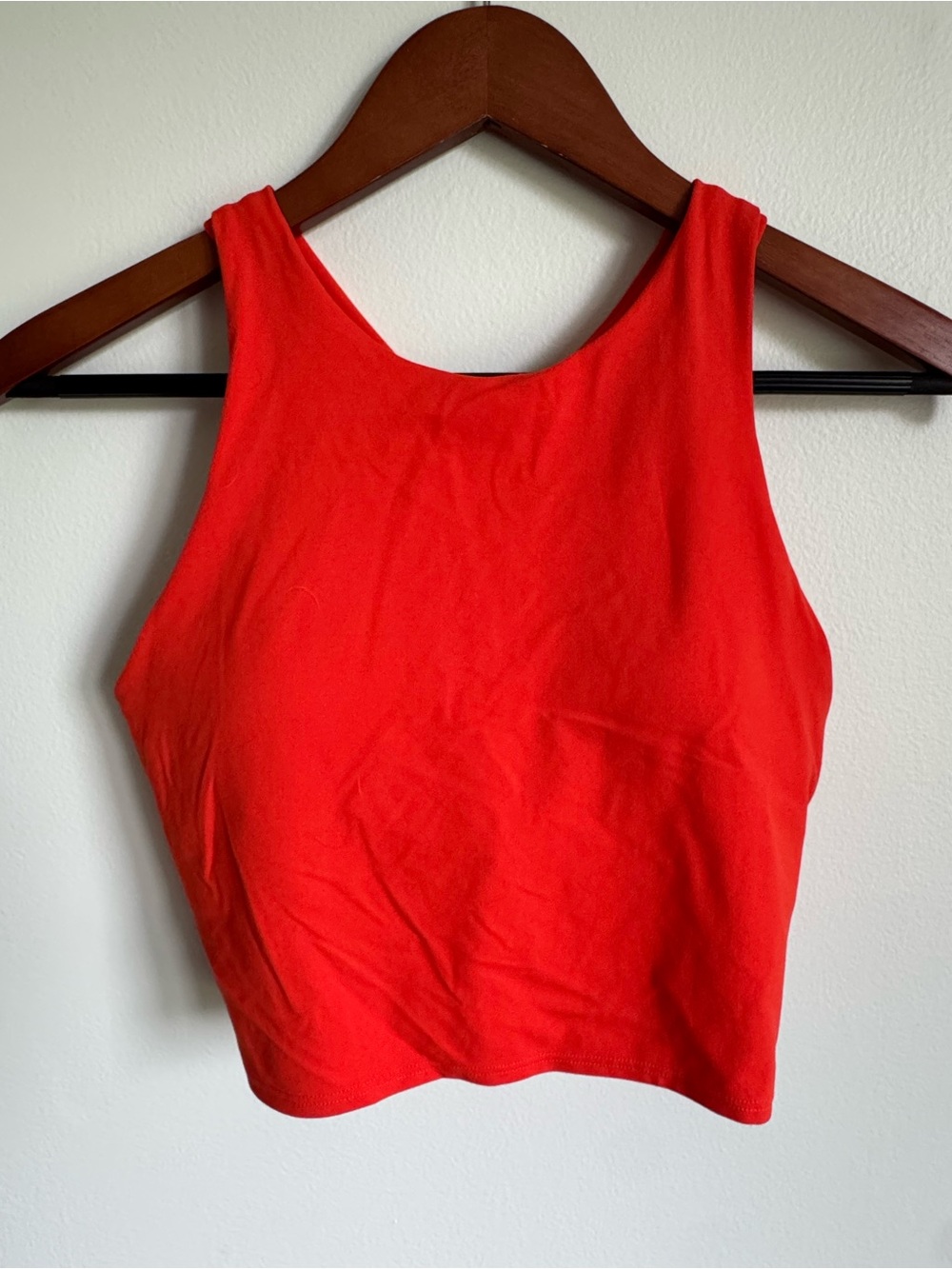 Athleta Conscious Crop A-C Bra Top Red Sleeveless Crop Tank